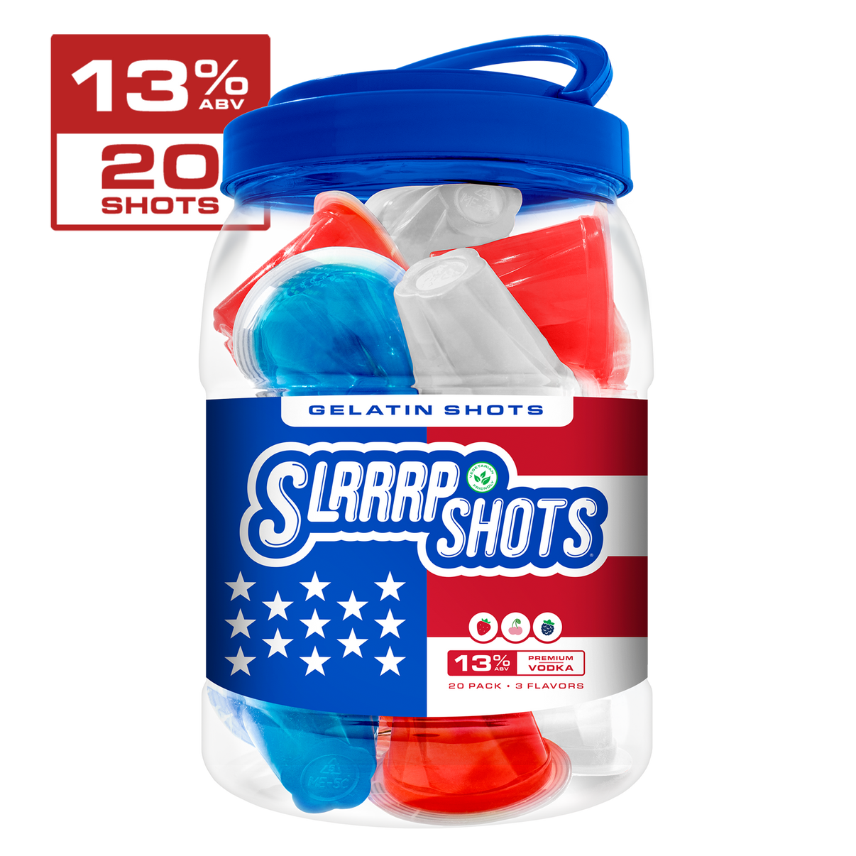 SLRRRP Gelatin Shots America Variety Pack Slrrrp